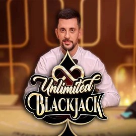 Unlimited Blackjack logo by Ezugi Spinmacho Casino