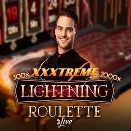 XXXtreme Lightning Roulette slot logo by Evolution at Spinmacho Casino